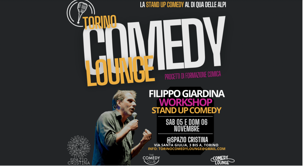 Workshop stand up comedy Filippo Giardina